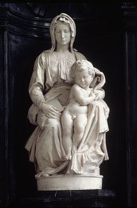 Madonna and Child, encomendada em 1505 por Jan van Moescroen, entregue à igreja em 1514 ou 1517 (mármore)